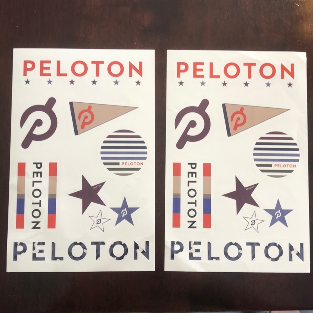 Peloton stickers